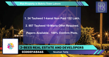 Residential Plot for Sale in Bahria Town, Lahore - (BP-59152)
