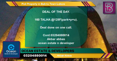 Residential Plot for Sale in Bahria Town, Lahore - (BP-59162)