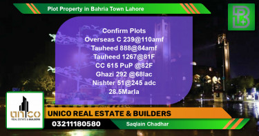 Residential Plot for Sale in Bahria Town, Lahore - (BP-59166)