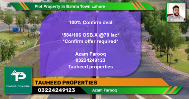 Residential Plot for Sale in Bahria Town, Lahore - (BP-59168)