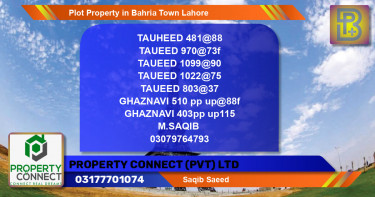 Residential Plot for Sale in Bahria Town, Lahore - (BP-59223)