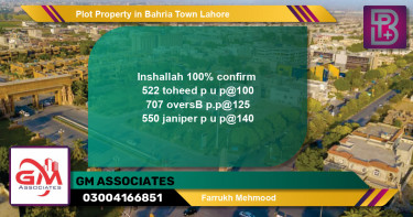 Residential Plot for Sale in Bahria Town, Lahore - (BP-59248)