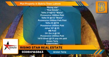 Residential Plot for Sale in Bahria Town, Lahore - (BP-59251)