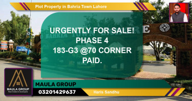 Residential Plot for Sale in Bahria Town, Lahore - (BP-59277)