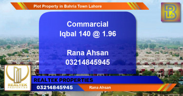 Residential Plot for Sale in Bahria Town, Lahore - (BP-59291)