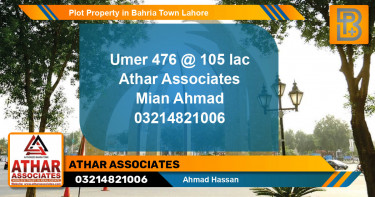 Residential Plot for Sale in Bahria Town, Lahore - (BP-59303)