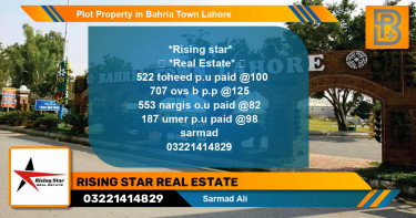 Residential Plot for Sale in Bahria Town, Lahore - (BP-59318)