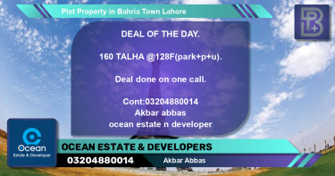 Residential Plot for Sale in Bahria Town, Lahore - (BP-59324)