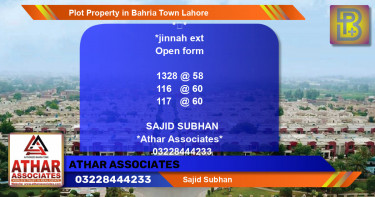 Residential Plot for Sale in Bahria Town, Lahore - (BP-59325)