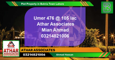 Residential Plot for Sale in Bahria Town, Lahore - (BP-59327)