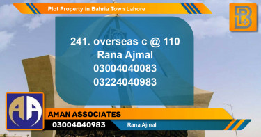Residential Plot for Sale in Bahria Town, Lahore - (BP-59388)