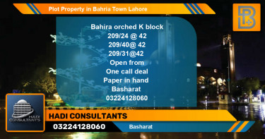 Residential Plot for Sale in Bahria Town, Lahore - (BP-59397)