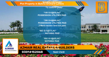 Residential Plot for Sale in Bahria Orchard, Lahore - (BP-59403)