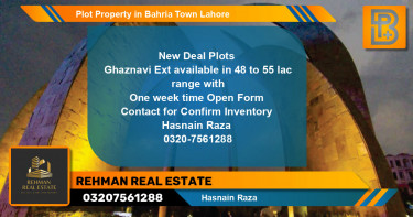 Residential Plot for Sale in Bahria Town, Lahore - (BP-59454)