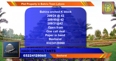 Residential Plot for Sale in Bahria Town, Lahore - (BP-59462)
