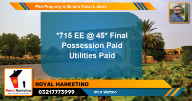 Residential Plot for Sale in Bahria Town, Lahore - (BP-59464)