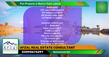 Residential Plot for Sale in Bahria Town, Lahore - (BP-59531)