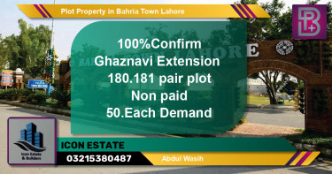 Residential Plot for Sale in Bahria Town, Lahore - (BP-59536)