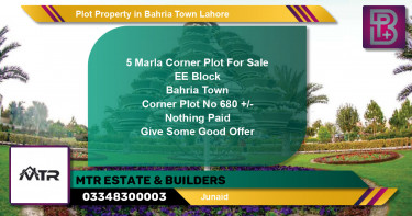 Residential Plot for Sale in Bahria Town, Lahore - (BP-59568)