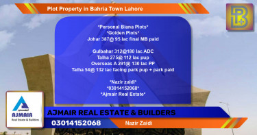 Residential Plot for Sale in Bahria Town, Lahore - (BP-59572)
