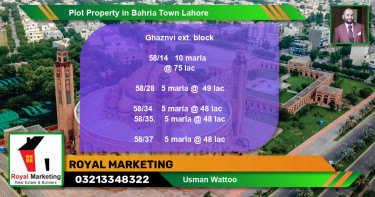 Residential Plot for Sale in Bahria Town, Lahore - (BP-59607)