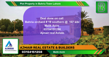 Residential Plot for Sale in Bahria Town, Lahore - (BP-59608)