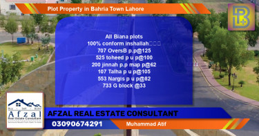 Residential Plot for Sale in Bahria Town, Lahore - (BP-59654)