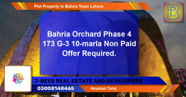 Residential Plot for Sale in Bahria Town, Lahore - (BP-59672)