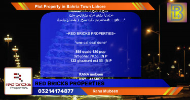 Residential Plot for Sale in Bahria Town, Lahore - (BP-59675)