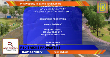 Residential Plot for Sale in Bahria Town, Lahore - (BP-59676)
