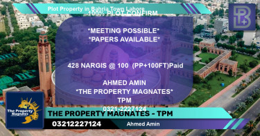 Residential Plot for Sale in Bahria Town, Lahore - (BP-59743)