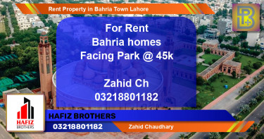 Residential Property for Rent in Bahria Town, Lahore - (BP-59747)