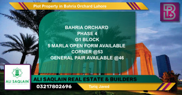 Residential Plot for Sale in Bahria Orchard, Lahore - (BP-59798)