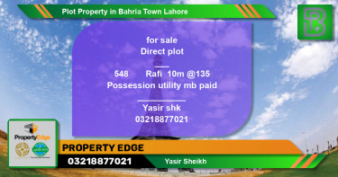 Residential Plot for Sale in Bahria Town, Lahore - (BP-59809)