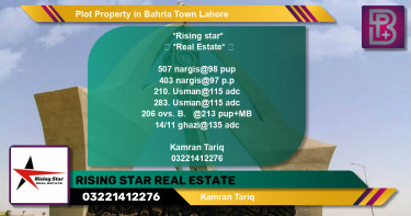 Residential Plot for Sale in Bahria Town, Lahore - (BP-59817)