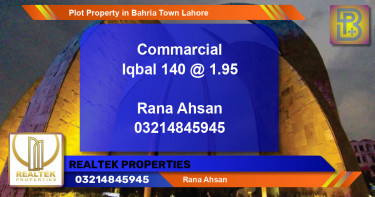 Residential Plot for Sale in Bahria Town, Lahore - (BP-59841)