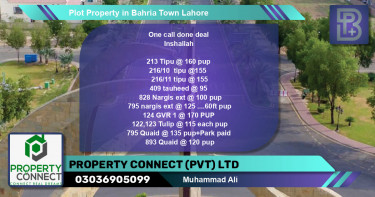 Residential Plot for Sale in Bahria Town, Lahore - (BP-59903)