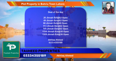 Residential Plot for Sale in Bahria Town, Lahore - (BP-59929)