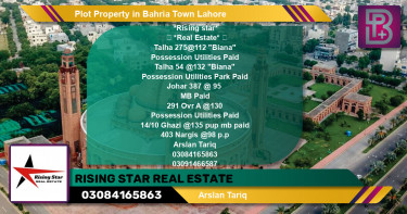 Residential Plot for Sale in Bahria Town, Lahore - (BP-59969)