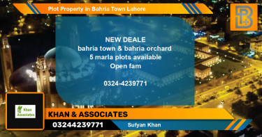 Residential Plot for Sale in Bahria Town, Lahore - (BP-59988)