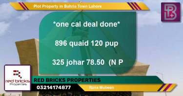 Residential Plot for Sale in Bahria Town, Lahore - (BP-60001)