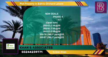 Residential Plot for Sale in Bahria Orchard, Lahore - (BP-60030)
