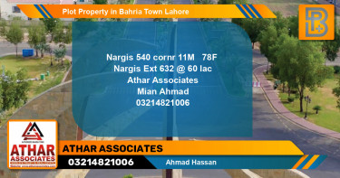 Residential Plot for Sale in Bahria Town, Lahore - (BP-60044)