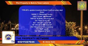 Residential Plot for Sale in Bahria Town, Lahore - (BP-60060)