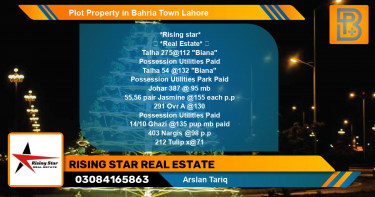 Residential Plot for Sale in Bahria Town, Lahore - (BP-60061)