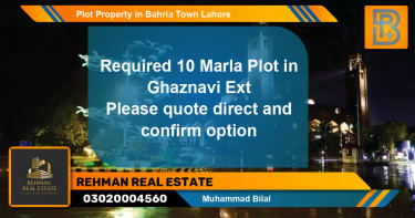 Residential Plot for Sale in Bahria Town, Lahore - (BP-60082)