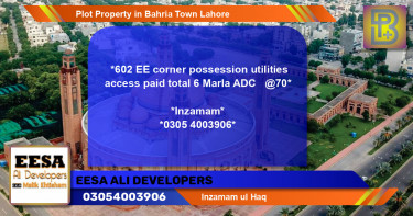 Residential Plot for Sale in Bahria Town, Lahore - (BP-60103)