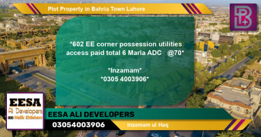 Residential Plot for Sale in Bahria Town, Lahore - (BP-60104)