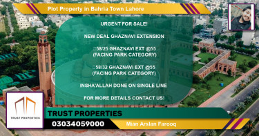 Residential Plot for Sale in Bahria Town, Lahore - (BP-60105)