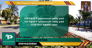 Residential Plot for Sale in Bahria Orchard, Lahore - (BP-60110)